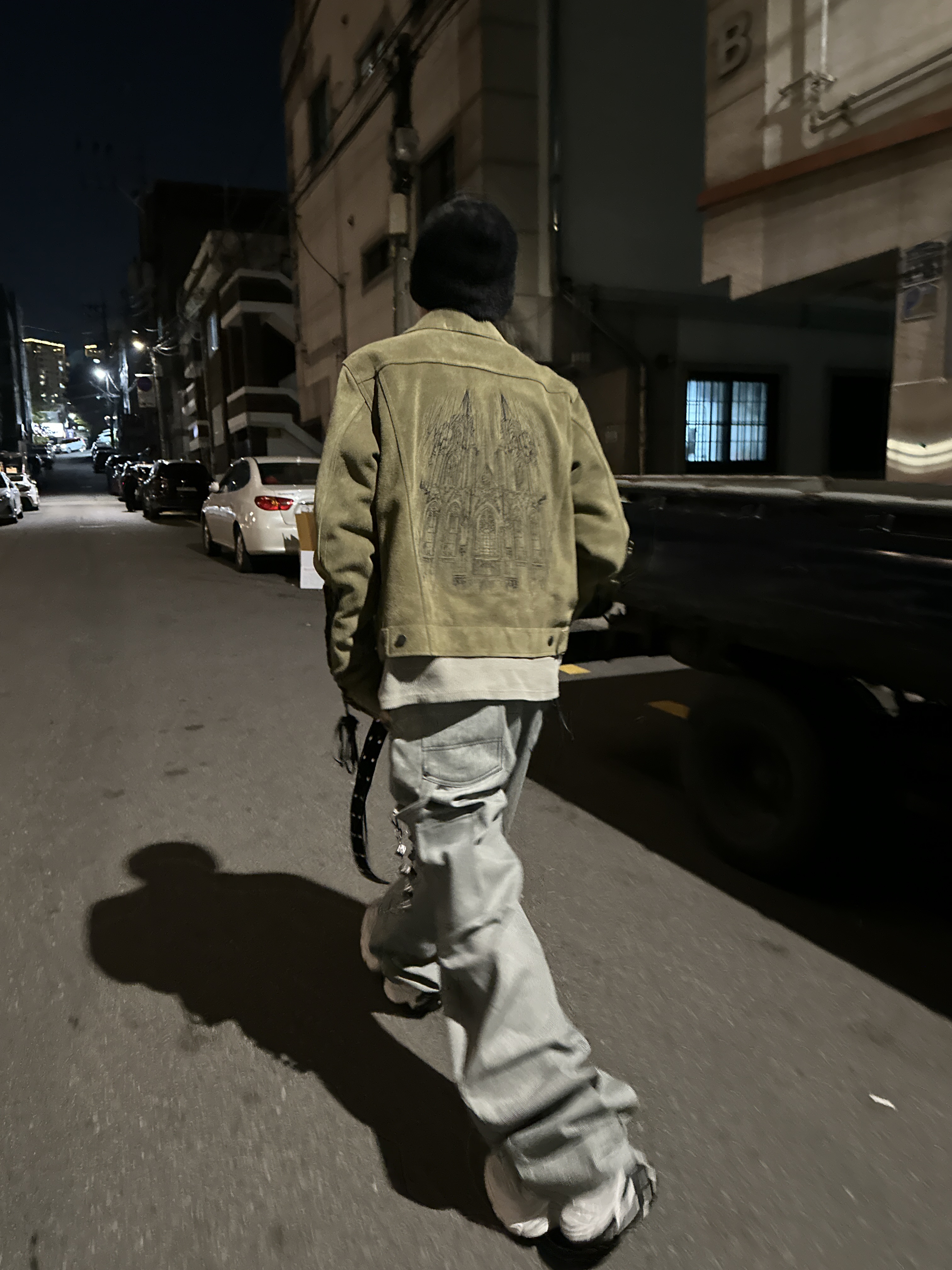 Undermycar Stripe Engineers Double Knee Work Pants Black Stripe - 24FW, Balenciaga 10XL Sneakers White Grey Silver Black 착용 스타일 - 1