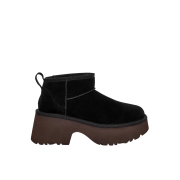 (W) UGG Classic Ultra Mini New Heights Boots Black
