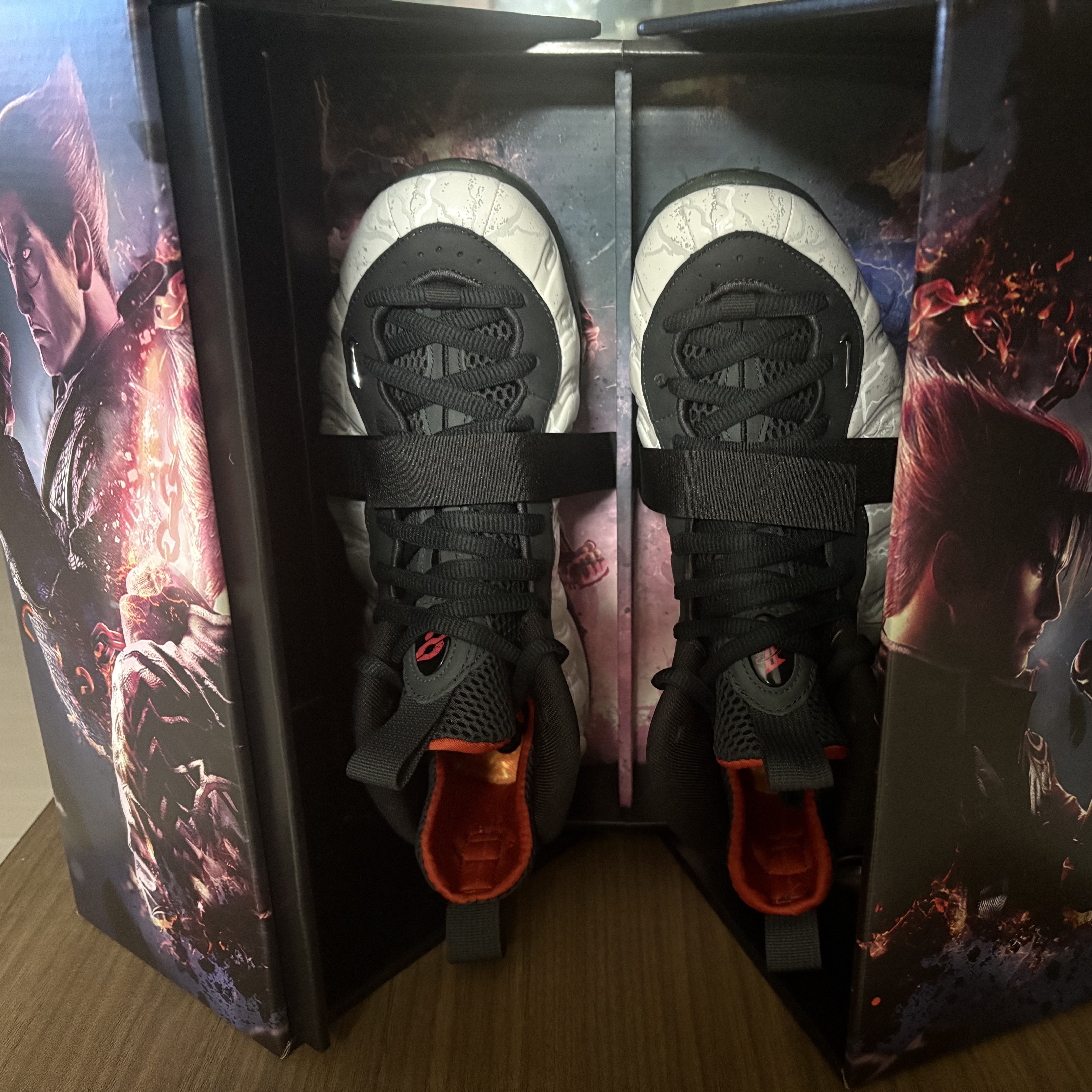 Nike x Tekken 8 Air Foamposite One PRM Jin 착용 스타일