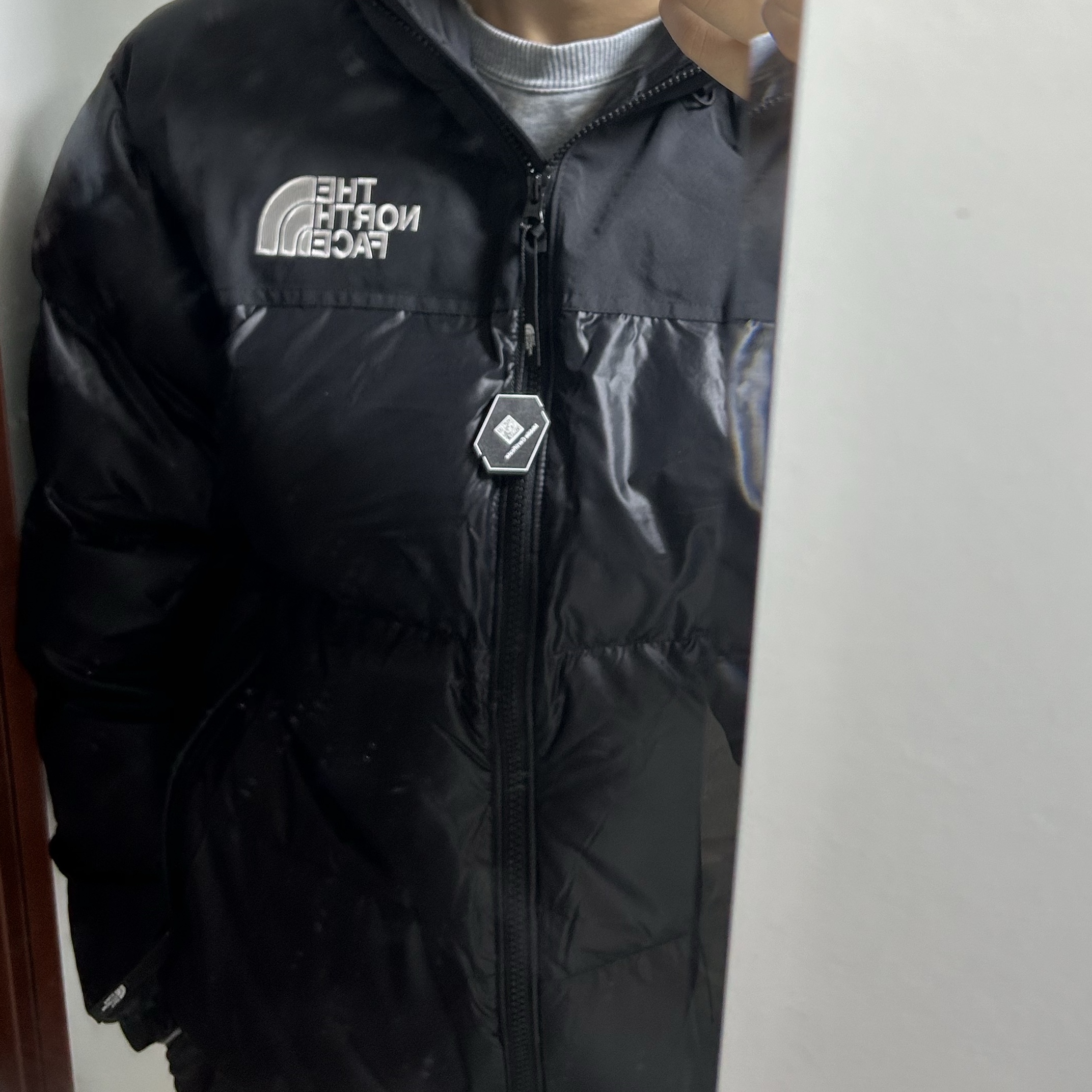 The North Face On Ball Jacket Black 착용 스타일 - 1