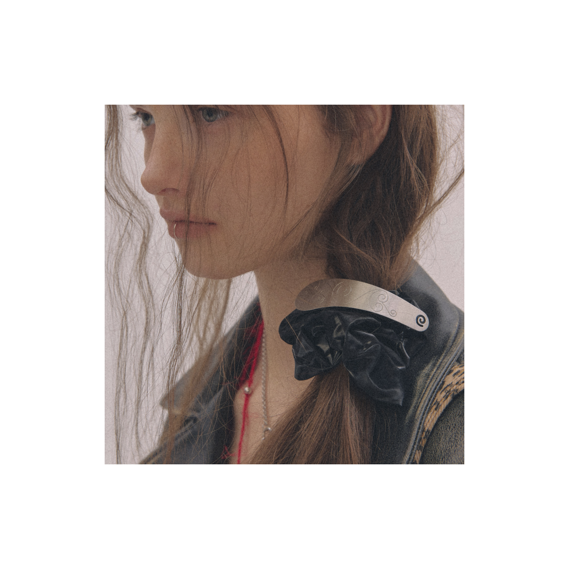 엔프프 글램 스크런치 블랙(Nff Glam Scrunchie Black) - 2