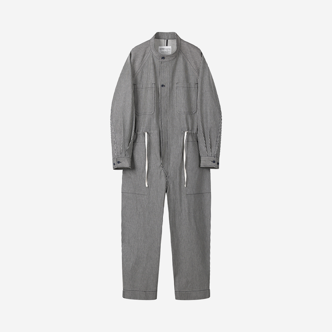 커스텀멜로우 헤드 메이너 스트라이프 점프수트 블루(Customellow Hed Mayner Stripe Jumpsuit Blue)