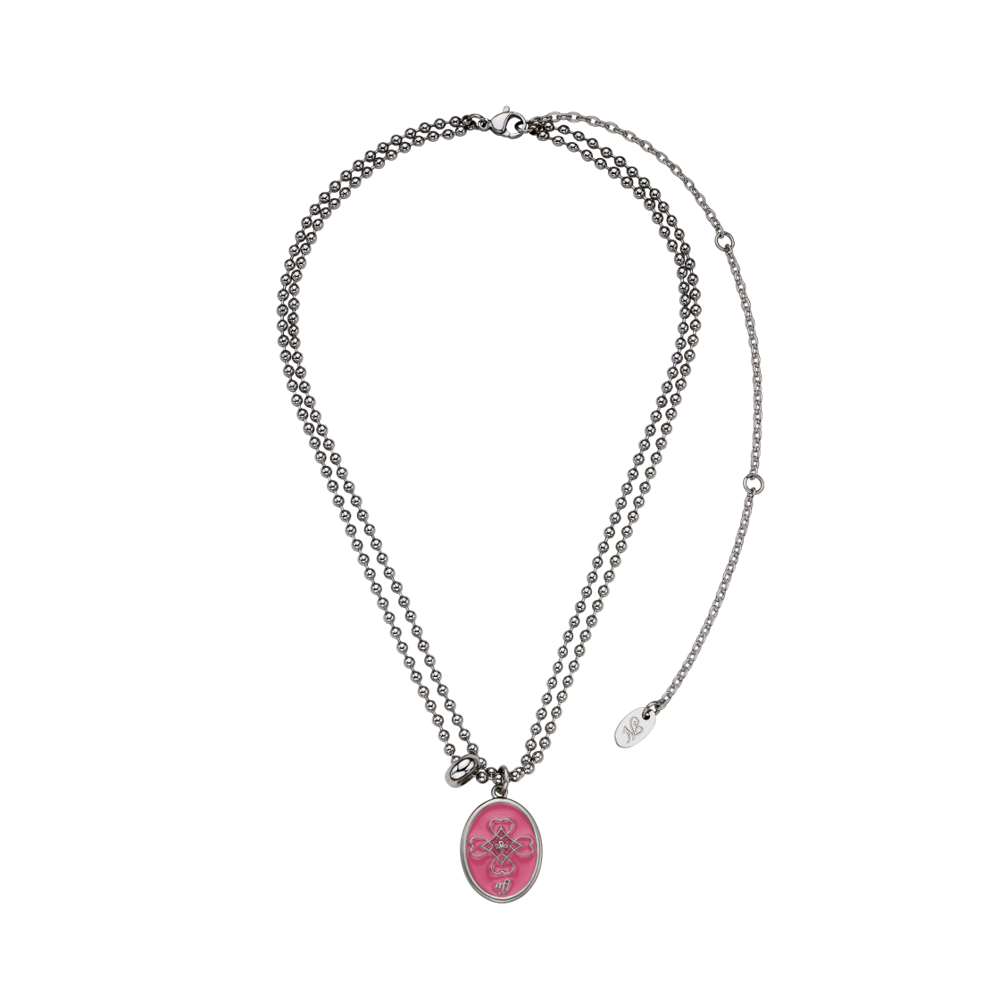 [韓国人気ジュエリー] nff knit love necklace-pink 엔프프 니트 러브 네크리스 핑크 | Nff | KREAM
