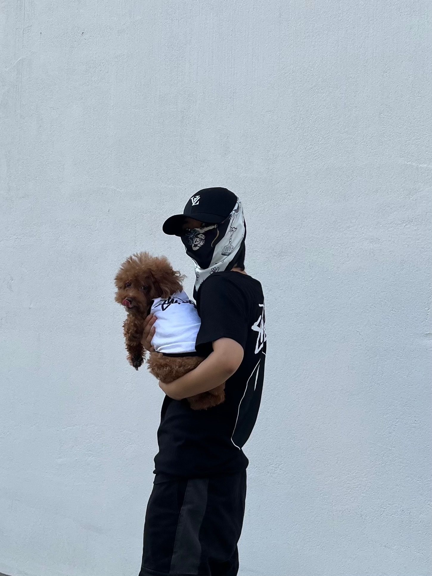 Stussy 8 Ball Pigment Dyed T-Shirt Black - 22SS 착용 스타일 - 1