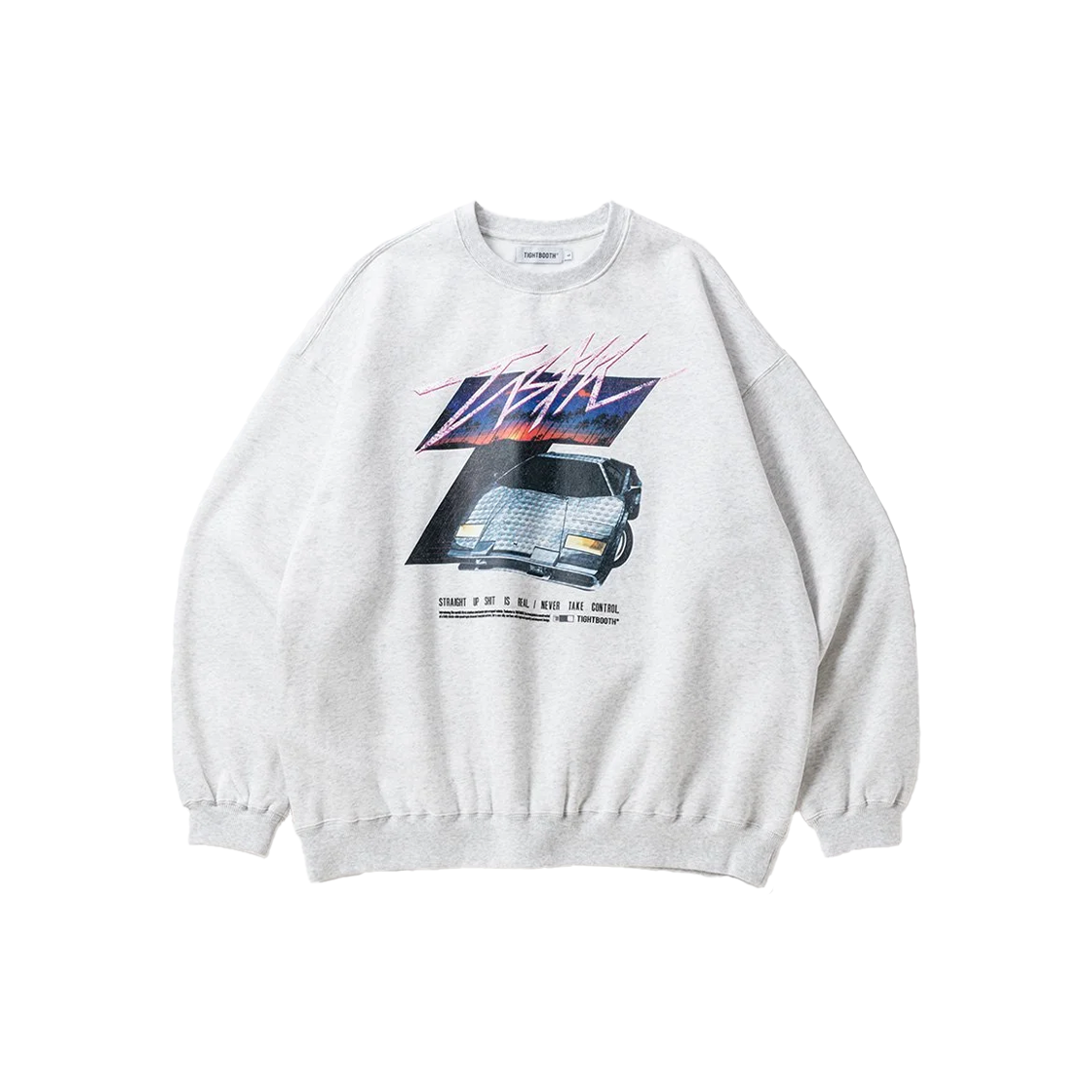 타이트부스 이니셜 T 크루 스웨트 셔츠 애쉬 - 24FW(Tightbooth Initial T Crew Sweat Shirt Ash - 24FW)