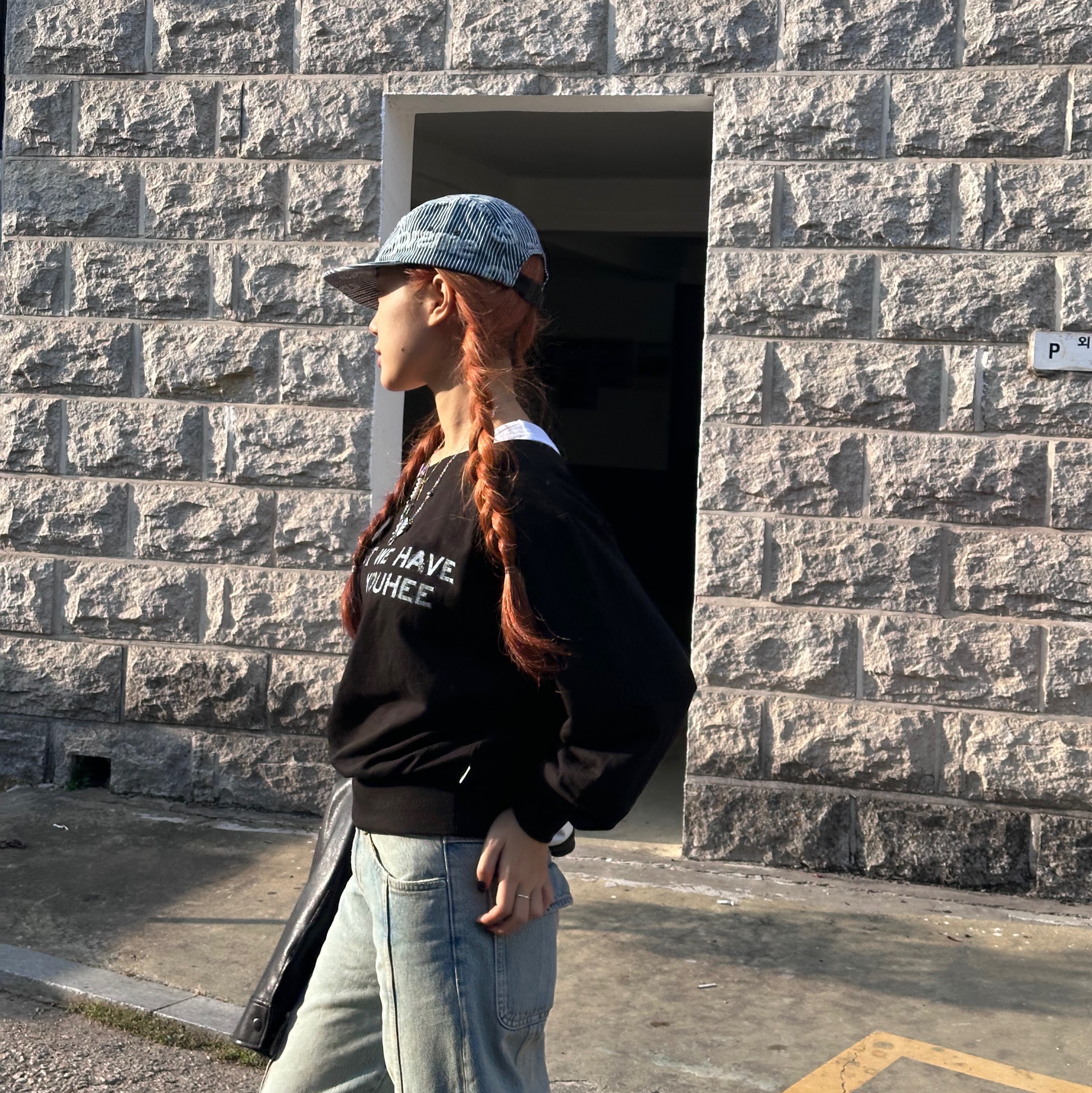 Supreme Denim Camp Cap Stripe - 24SS 착용 스타일 - 5