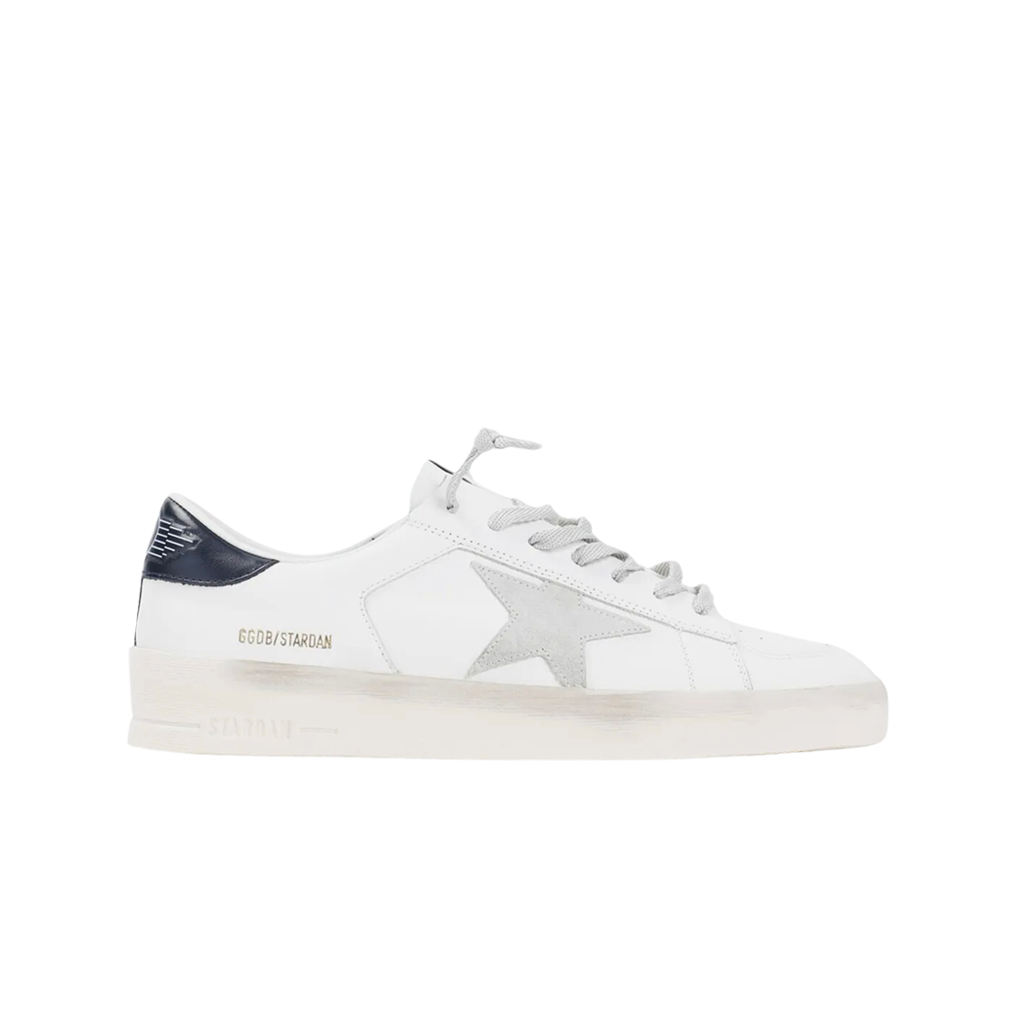골든구스 스타단 힐 탭 스니커즈 화이트 네이비(Golden Goose Stardan Heel Tab Sneakers White Navy) - 1