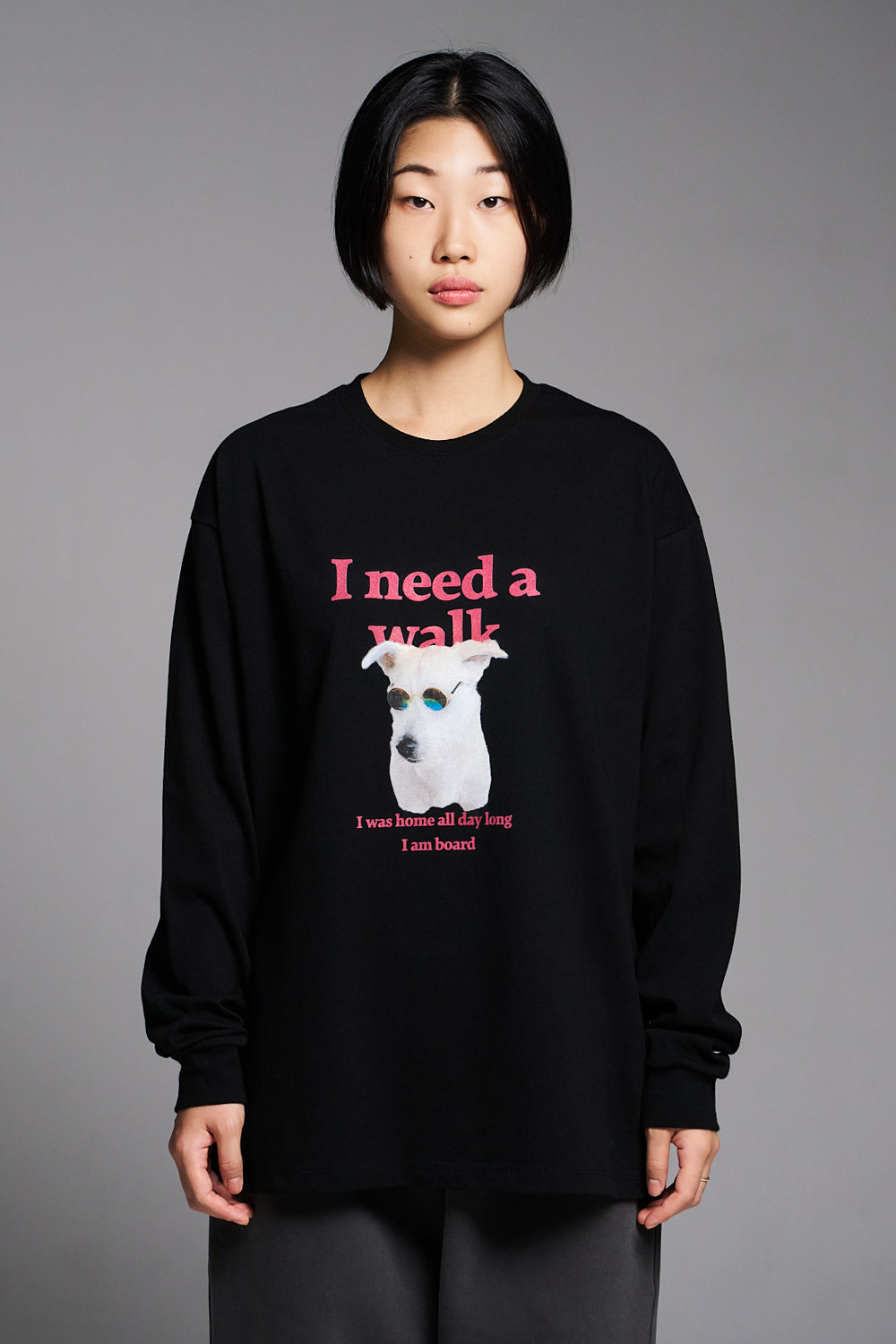 브로큰비트 아이 니드 어 워크 롱슬리브 블랙 | BROKEN BEAT | KREAM Broken Beat I Need A Walk Long Sleeve Black