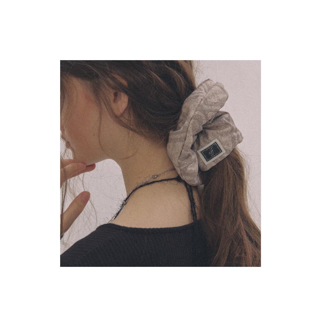 엔프프 벨 스크런치 빅 베이지(Nff Belle Scrunchie Big Beige) - 2
