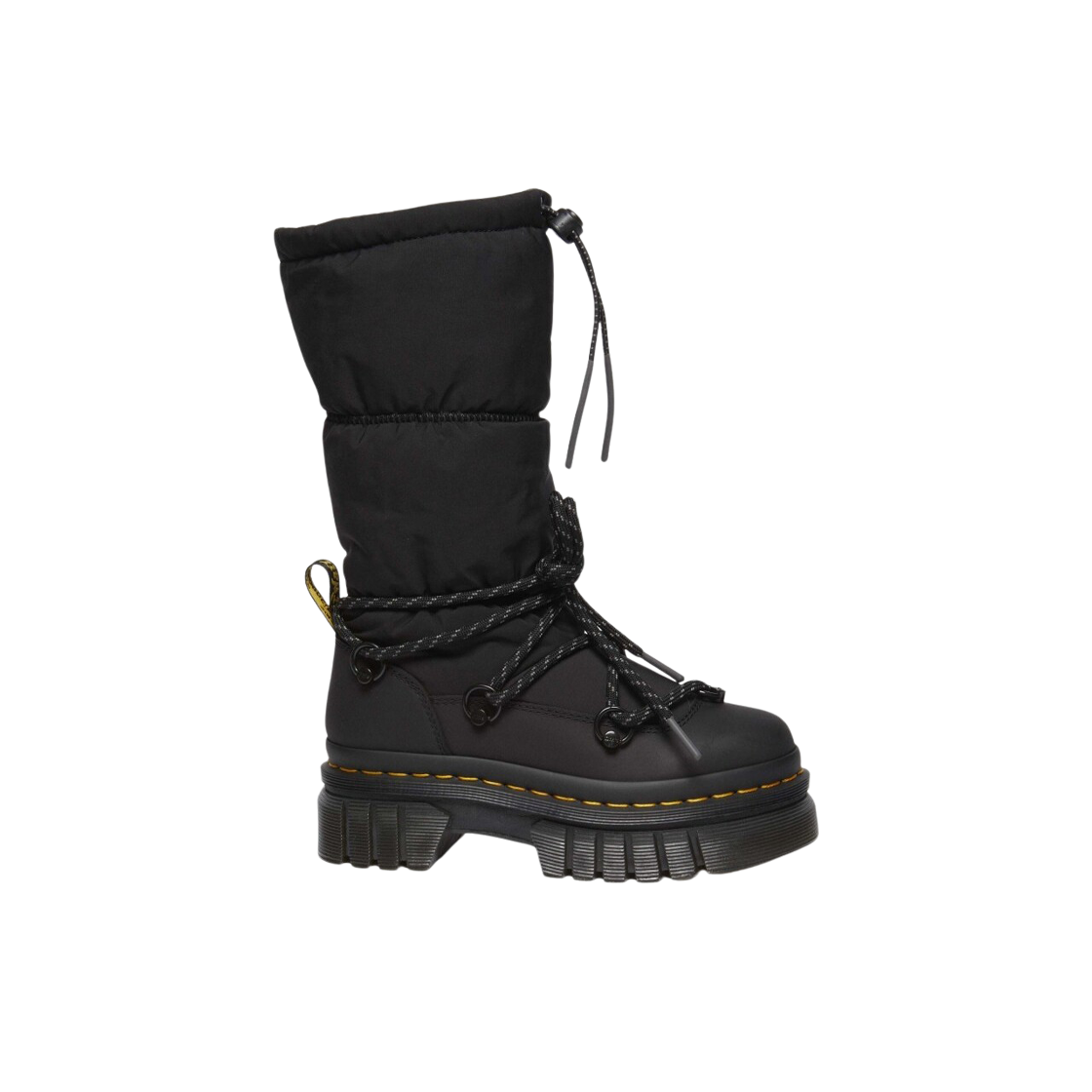 (W) 닥터마틴 오드릭 패디드 하이 부츠 블랙((W) Dr. Martens Audrick Padded High Boots Black)