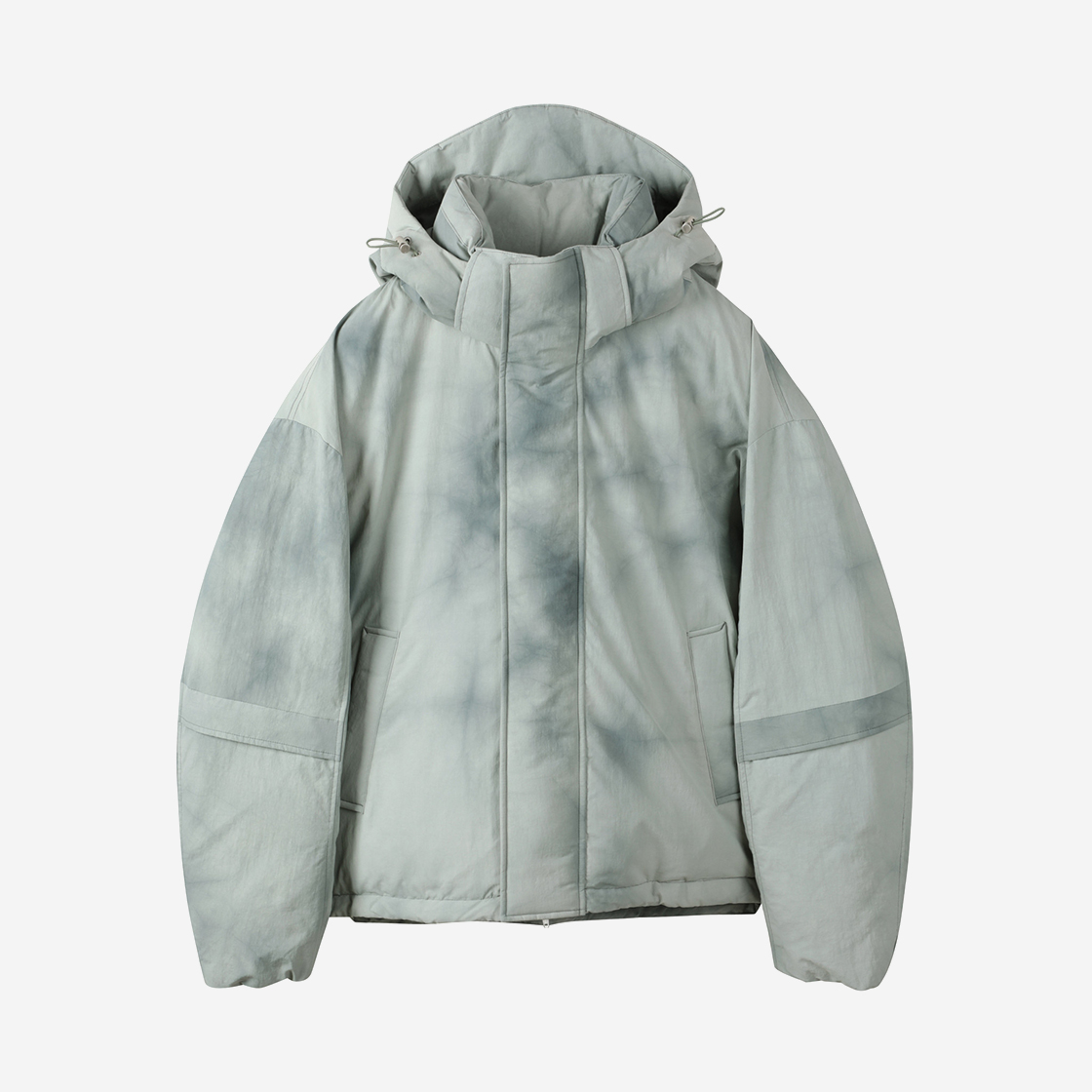 커스텀멜로우 다이드 다운 푸퍼 자켓 그레이(Customellow Dyed Down Puffer Jacket Gray)