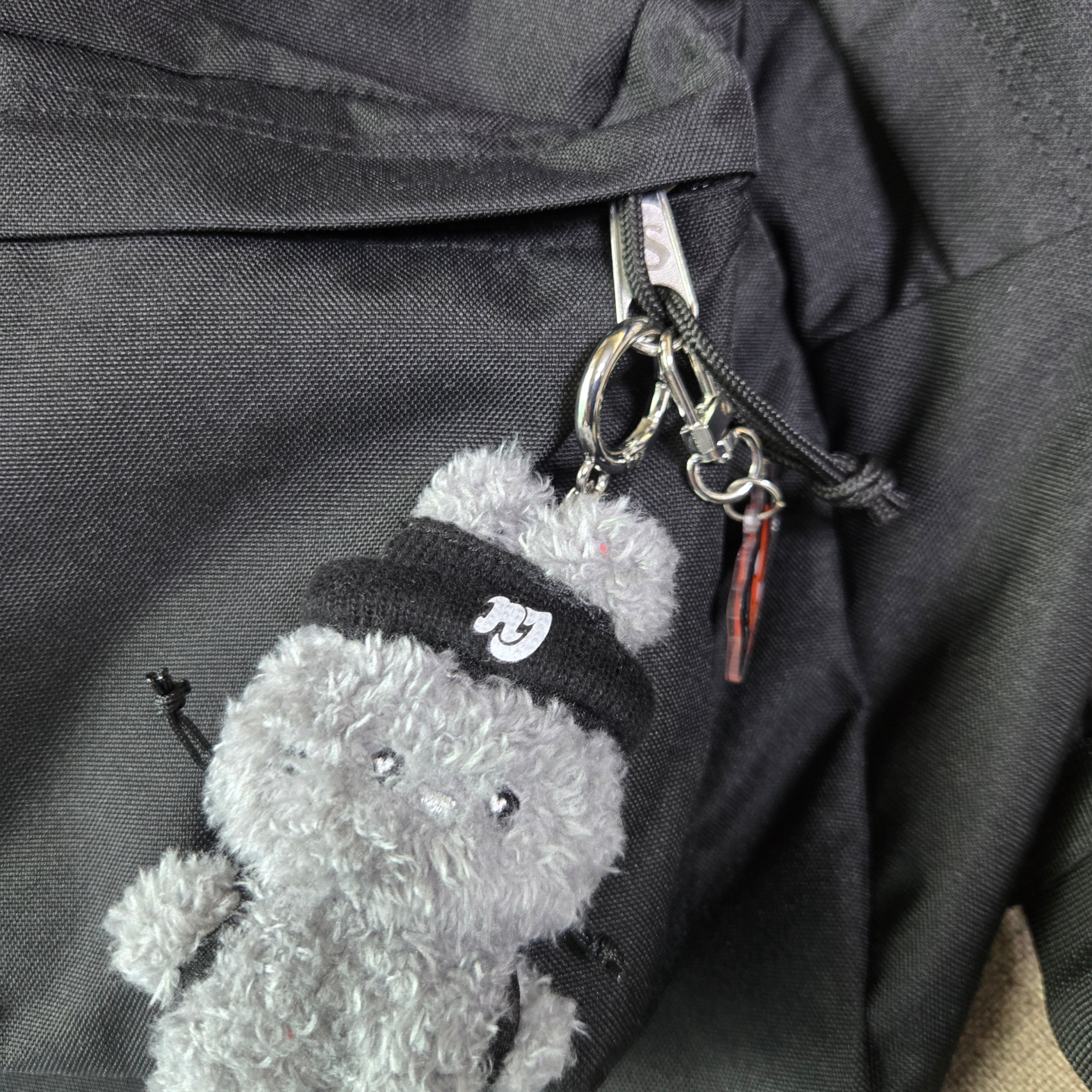 NewJeans Bunini Mini Costume Keyring Gray, Jansport Superbreak Plus Backpack Black 착용 스타일