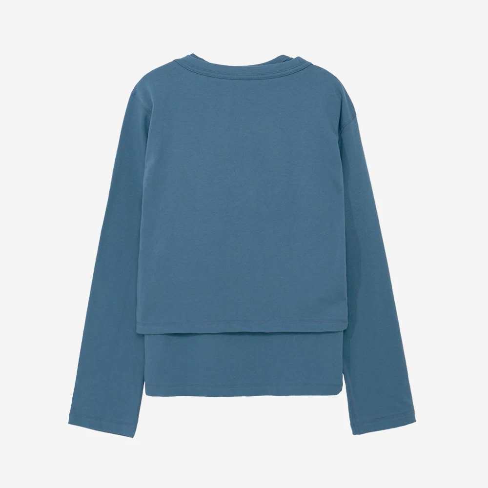 경 레이어드 롱 슬리브 소프트 블루 | Gyeong | KREAM Gyeong Layered Long Sleeve Top Soft Blue
