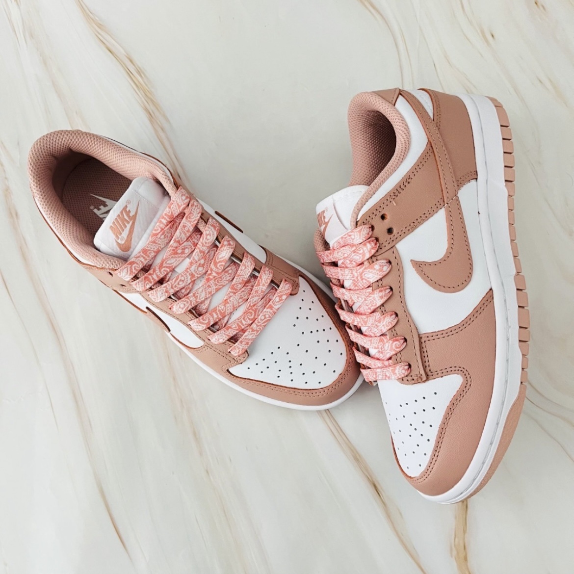(W) Nike Dunk Low Rose Whisper 착용 스타일 - 1
