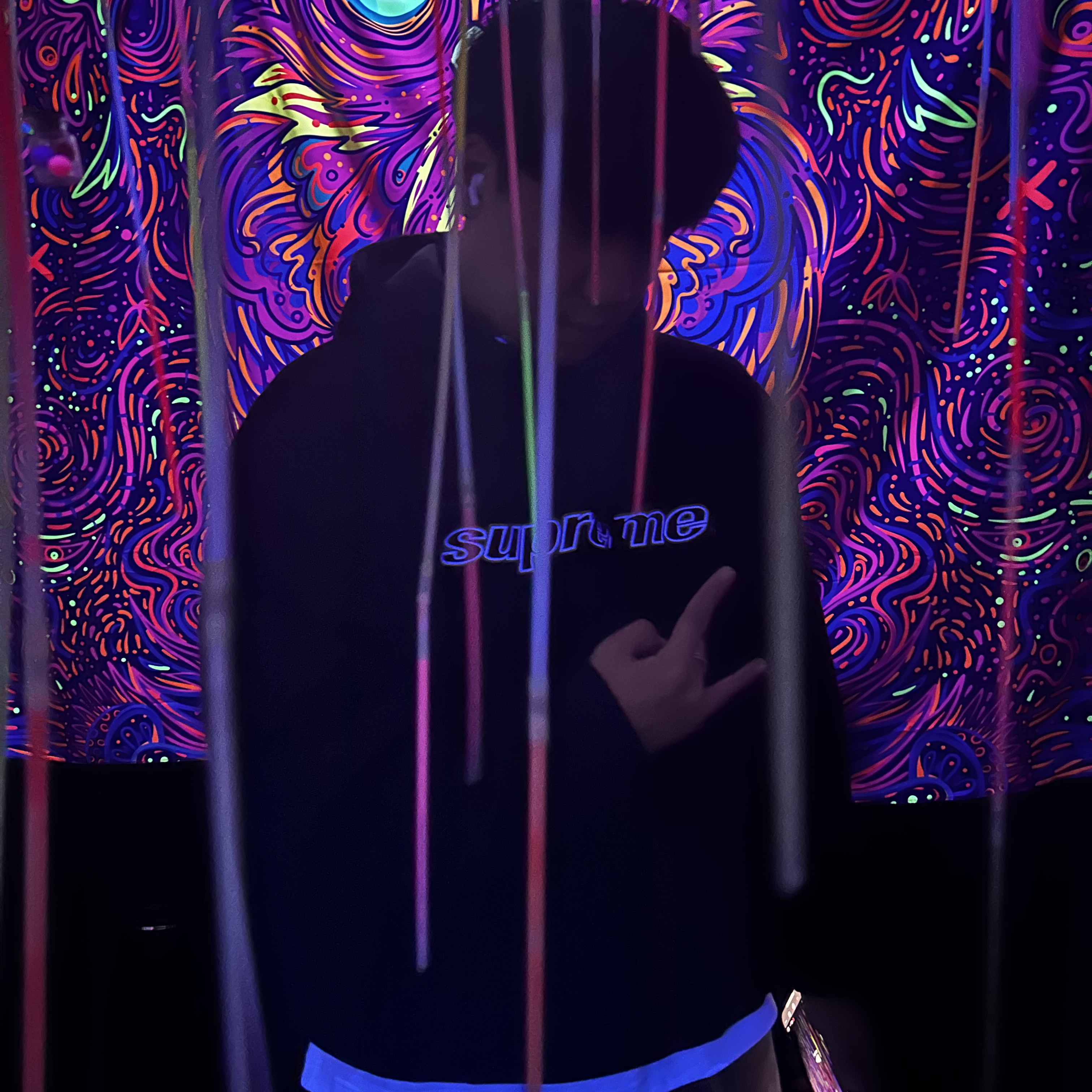 Supreme Division Hooded Sweatshirt Black - 24FW, Jordan 1 x Travis Scott Retro Low OG SP Reverse Olive 착용 스타일 - 1