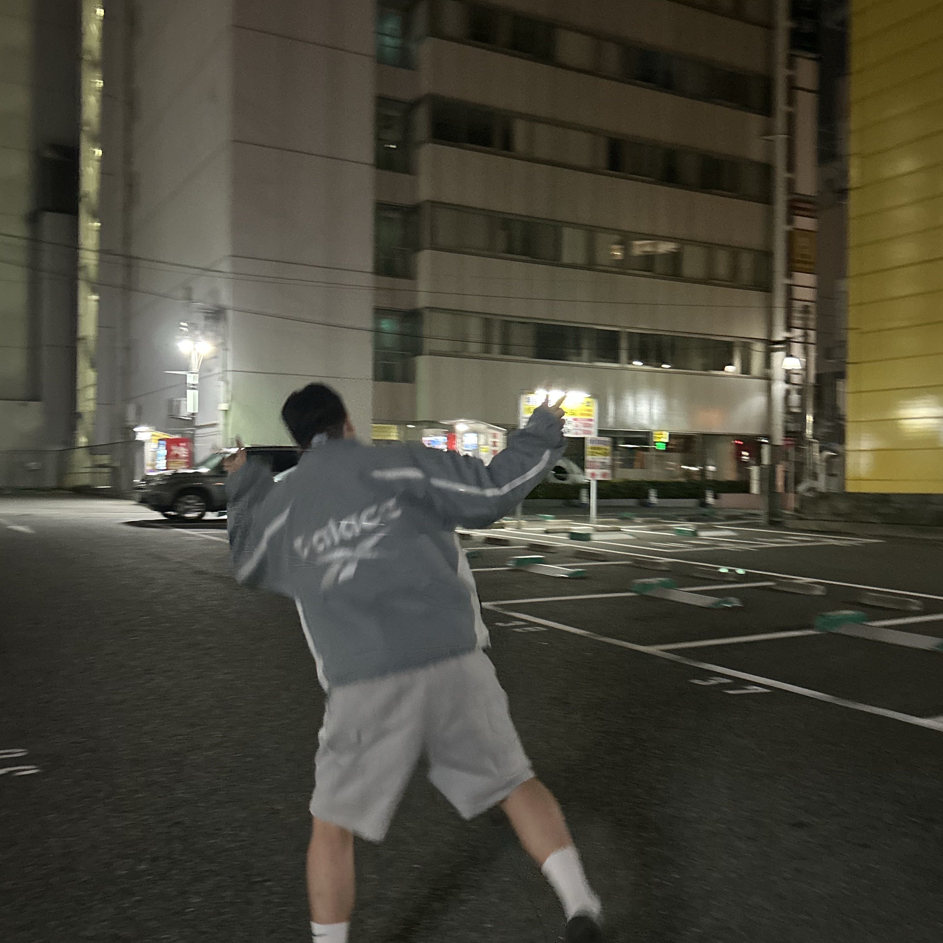 Palace x Reebok Tracksuit Grey - 24SS 착용 스타일