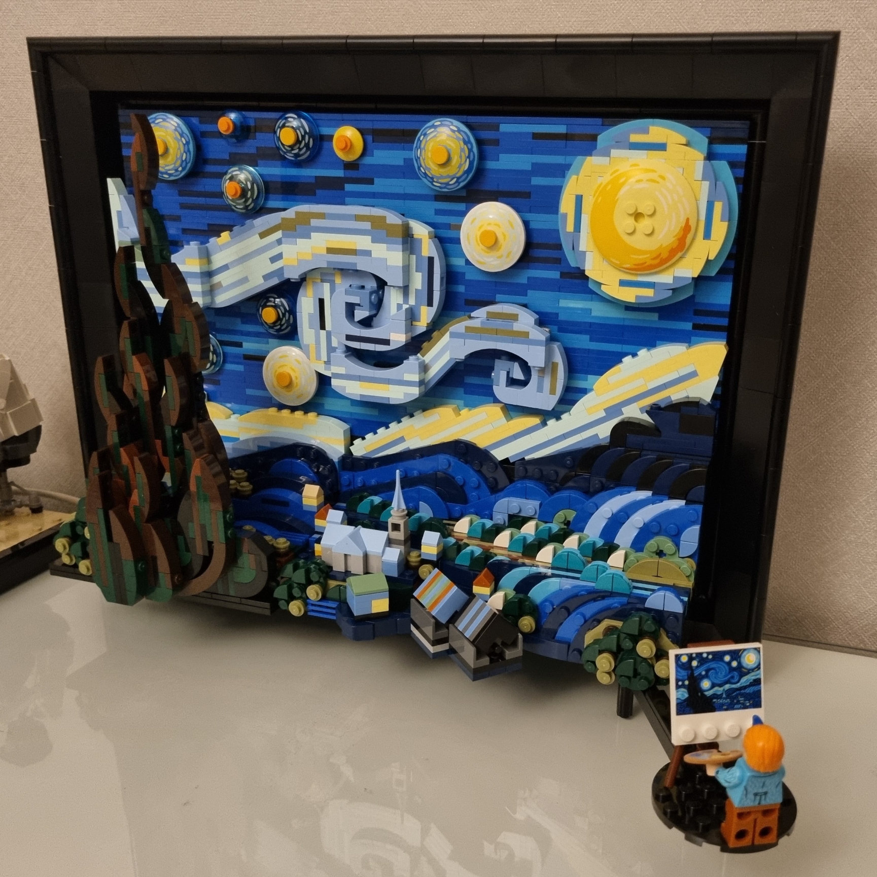 Lego Vincent Van Gogh The Starry Night 착용 스타일 - 2