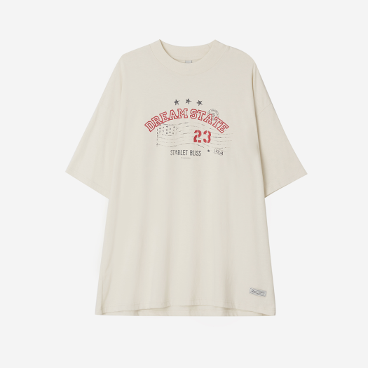 Z24FWTP012BE zeezeezee DREAM STATE T-Shirt Cream Beige