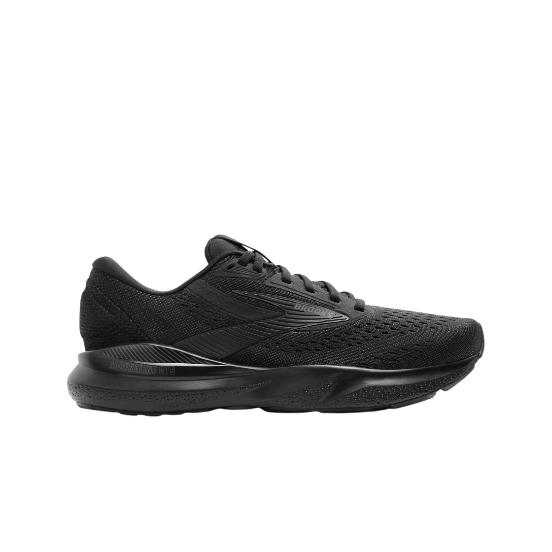 브룩스 러닝 아드레날린 GTS 24 블랙 에보니 - 2E 와이드(Brooks Running Adrenaline GTS 24 Black Ebony - 2E Wide)