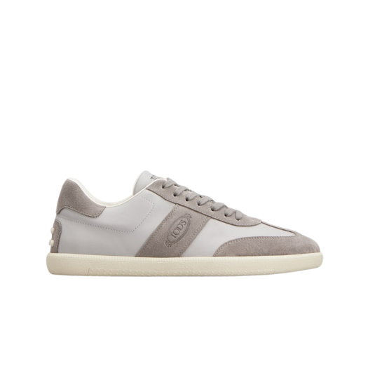 Tod's Tabs Sneakers in Smooth Leather and Suede Grey