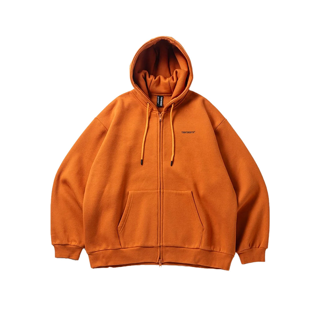 타이트부스 로고 후디 스웨트 셔츠 오렌지 - 24FW(Tightbooth Logo Zip Hooded Sweat Shirt Orange - 24FW)