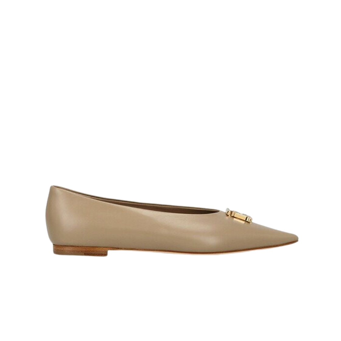 8063189 (W) Burberry Ezra TB Ballerinas Beige
