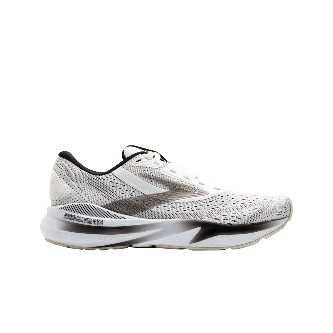 브룩스 러닝 아드레날린 GTS 24 화이트 블랙 - 2E 와이드(Brooks Running Adrenaline GTS 24 White Black - 2E Wide)
