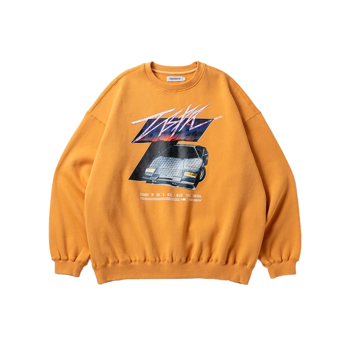 타이트부스 이니셜 T 크루 스웨트 셔츠 라이트 오렌지 - 24FW(Tightbooth Initial T Crew Sweat Shirt Light Orange - 24FW)