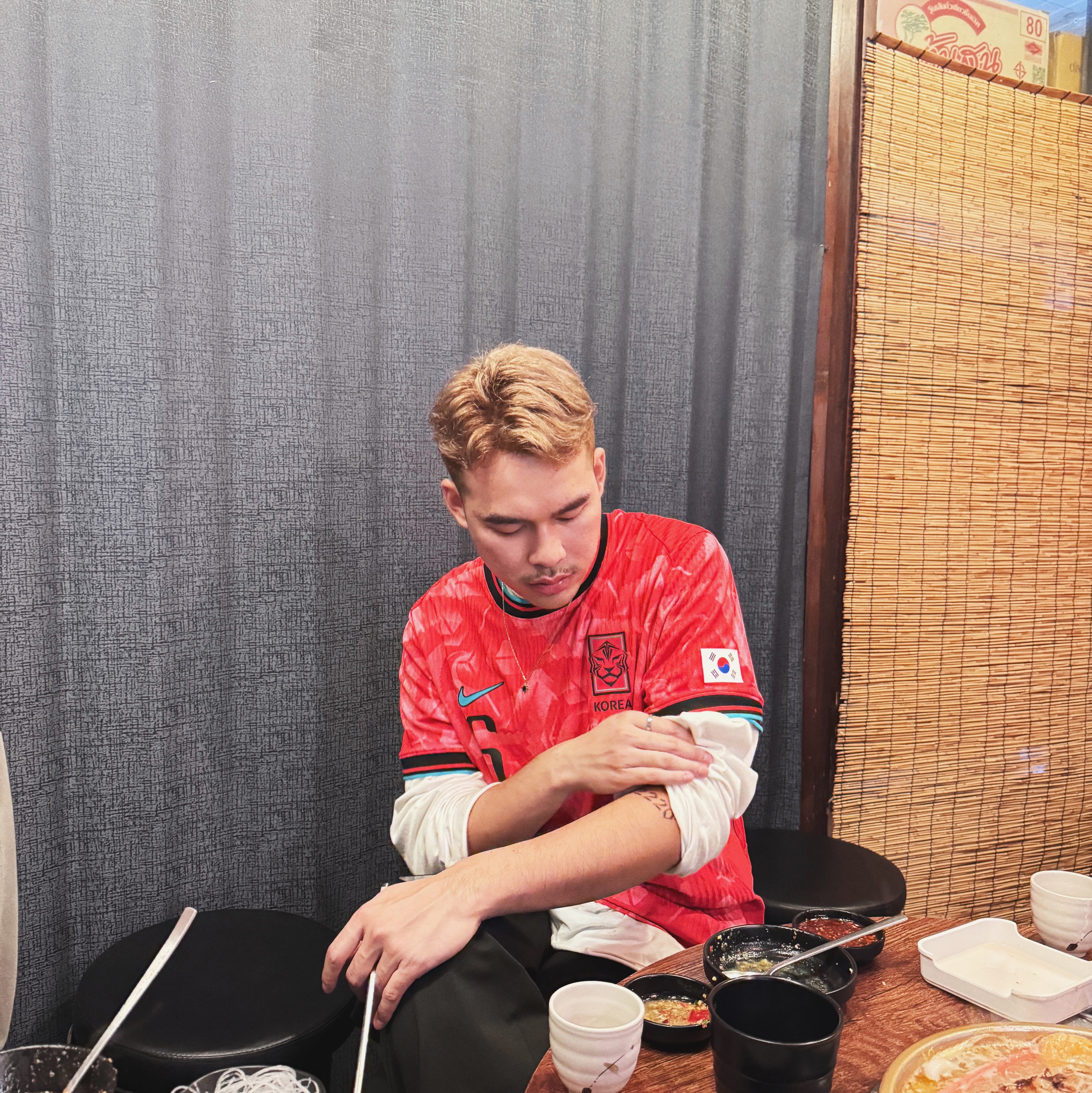 Nike Korea 2024 Dri-Fit ADV Match Home Authentic Jersey Global Red - Asia (Non Marking Ver.) 착용 스타일 - 1