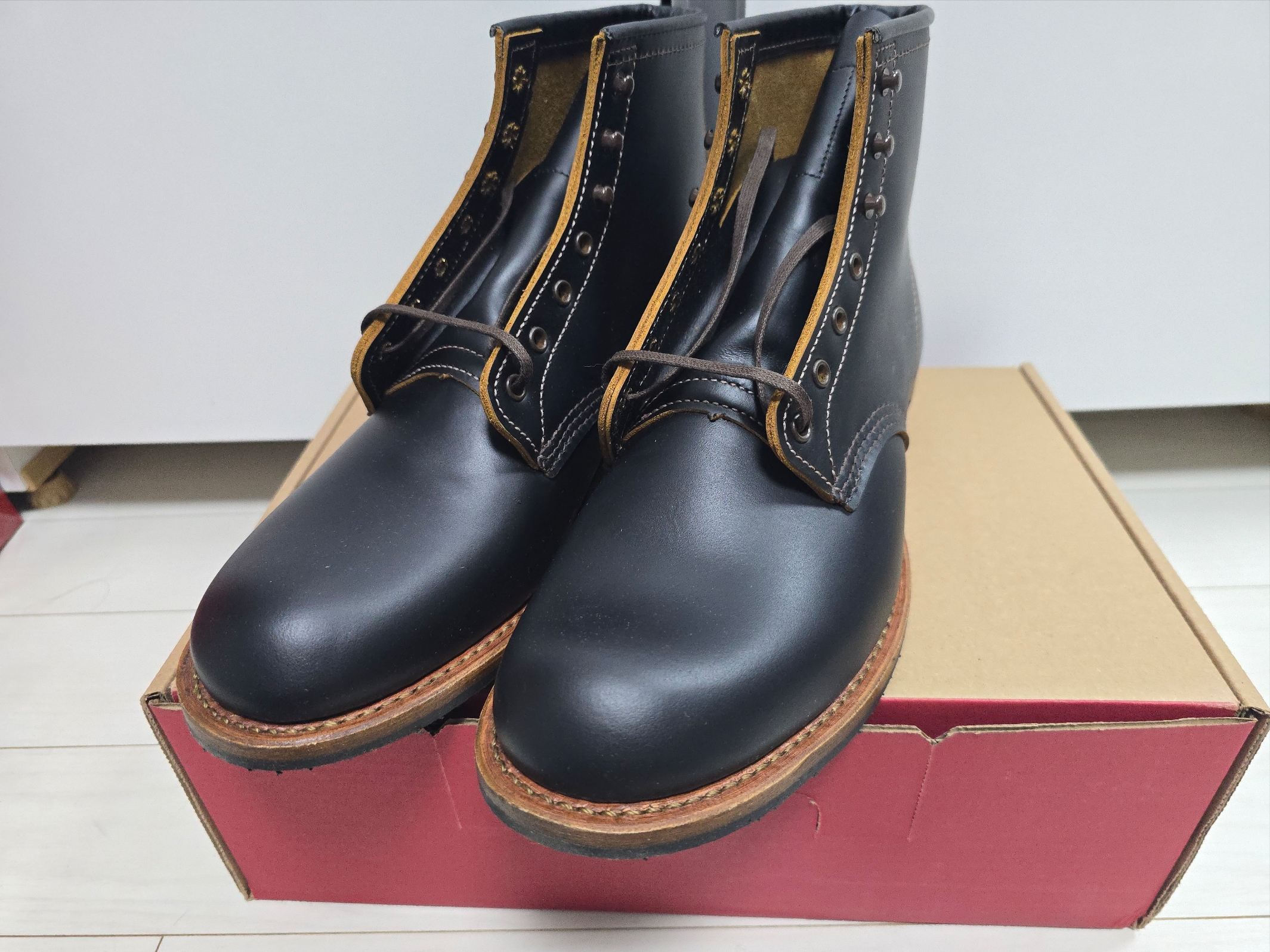 Red Wing  Beckman Flatbox 9060 Black Klondike - D 착용 스타일