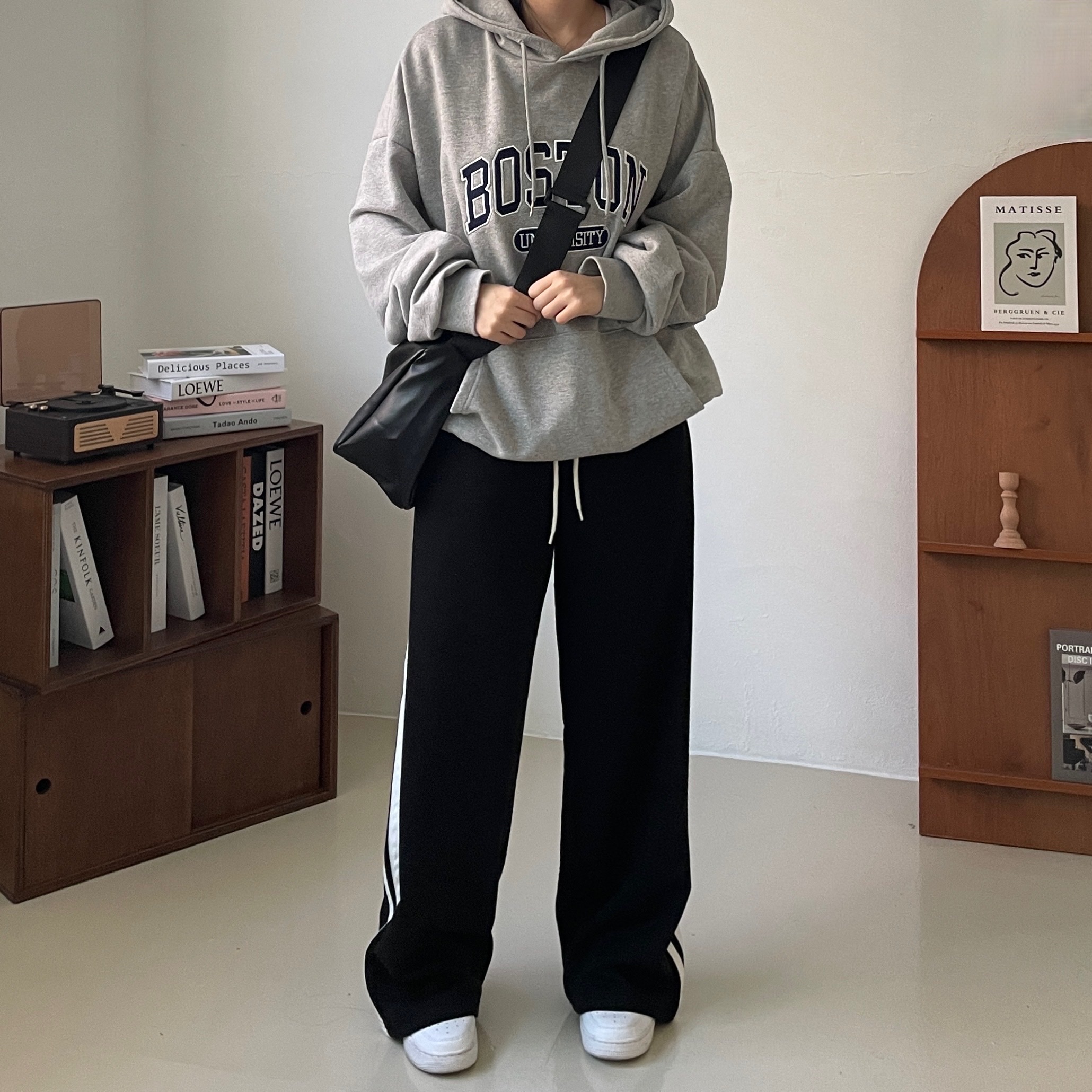 (W) Nike Air Force 1 '07 Low White 착용 스타일 - 6