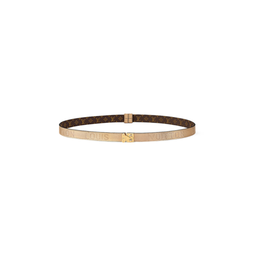 (W) Louis Vuitton Serrures 20mm Belt Gold