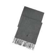 [20% 적립] Polo Ralph Lauren Signature Pony Wool Blend Scarf Classic Grey Heather - 24FW
