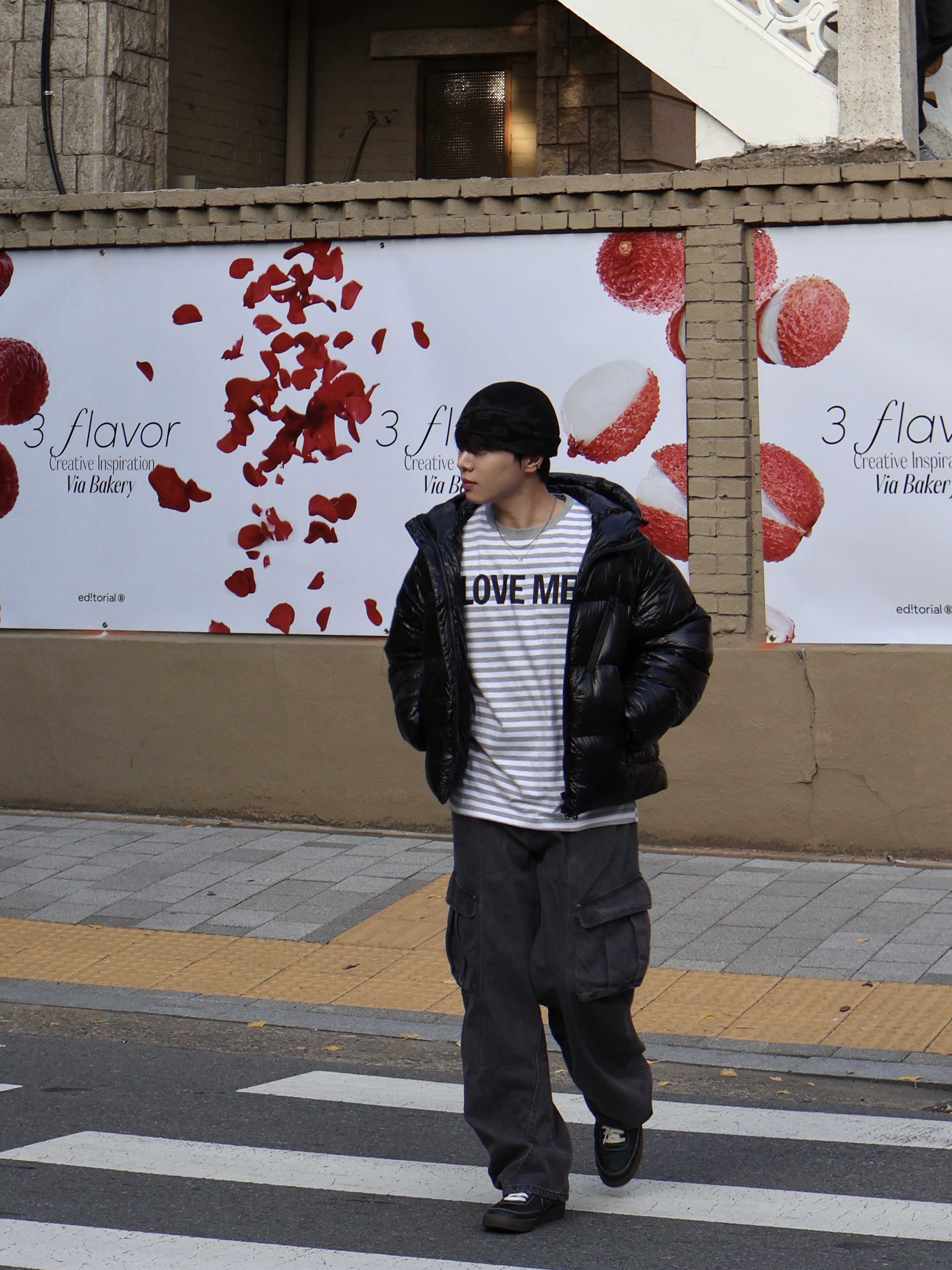 Sansan Gear Logo Beanie Black - 23FW, [KREAM 단독] Ballute Curved Cargo Cutting Line Pants 착용 스타일 - 5