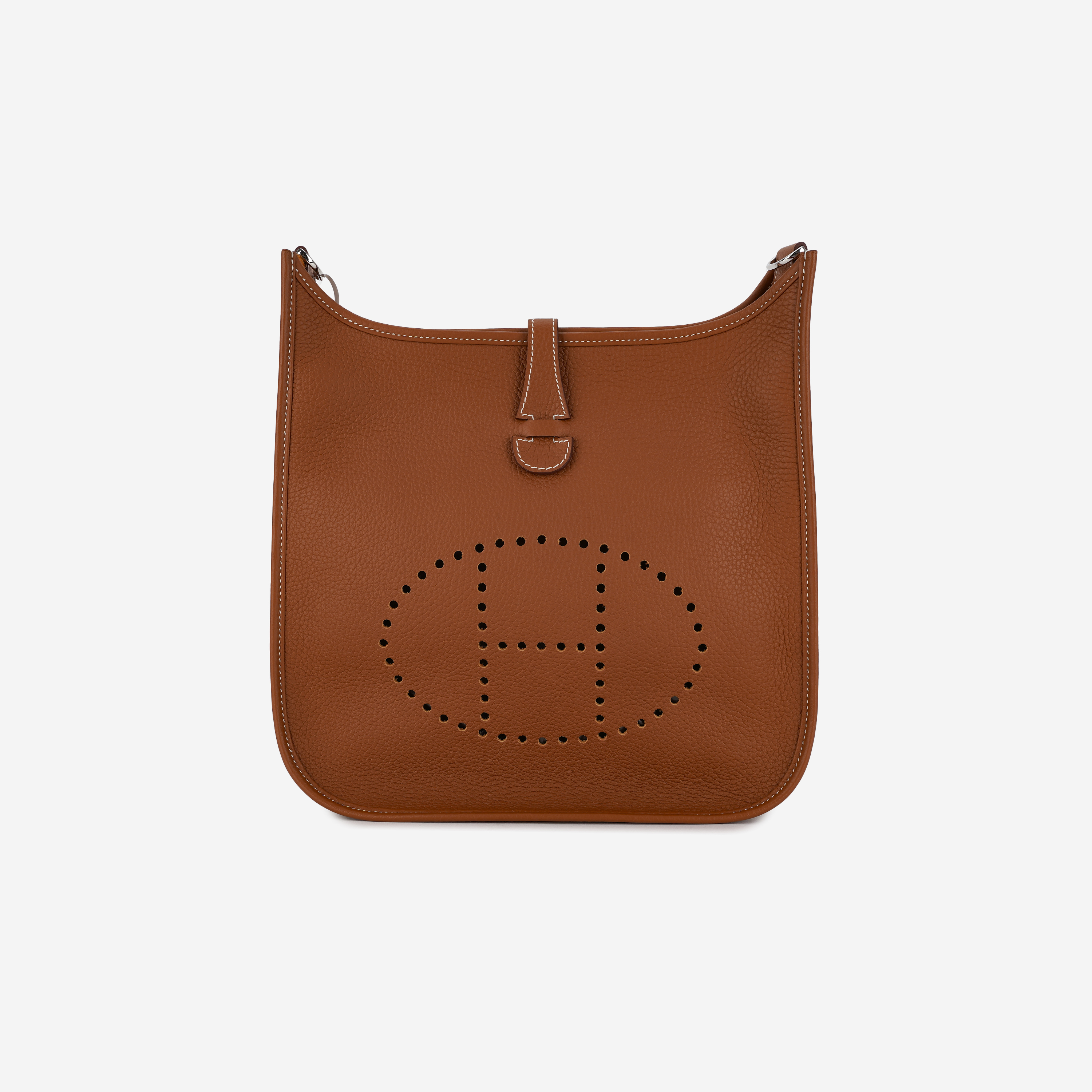 Hermes Evelyne III 29 Bag Clemence & Palladium Gold