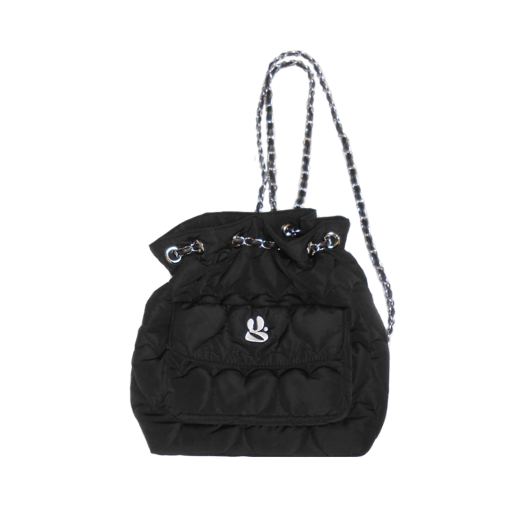 2_001 Yegg Heart Padding Bag Black