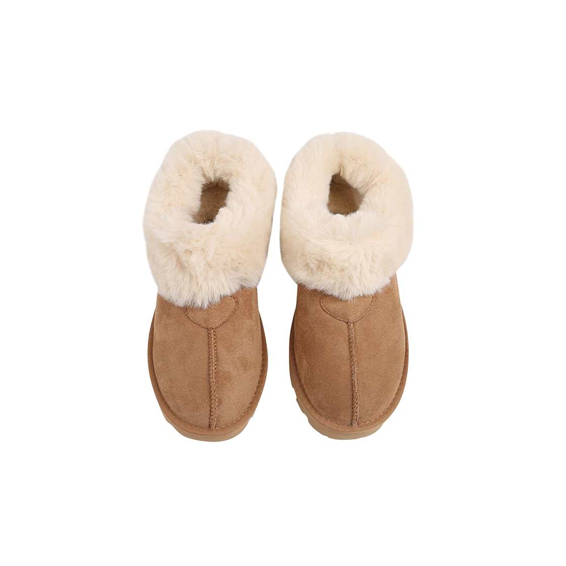 (W) 슈펜 스웨이드 퍼 슬립온 카멜((W) Shoopen Suede Fur Slip-On Camel) - 2