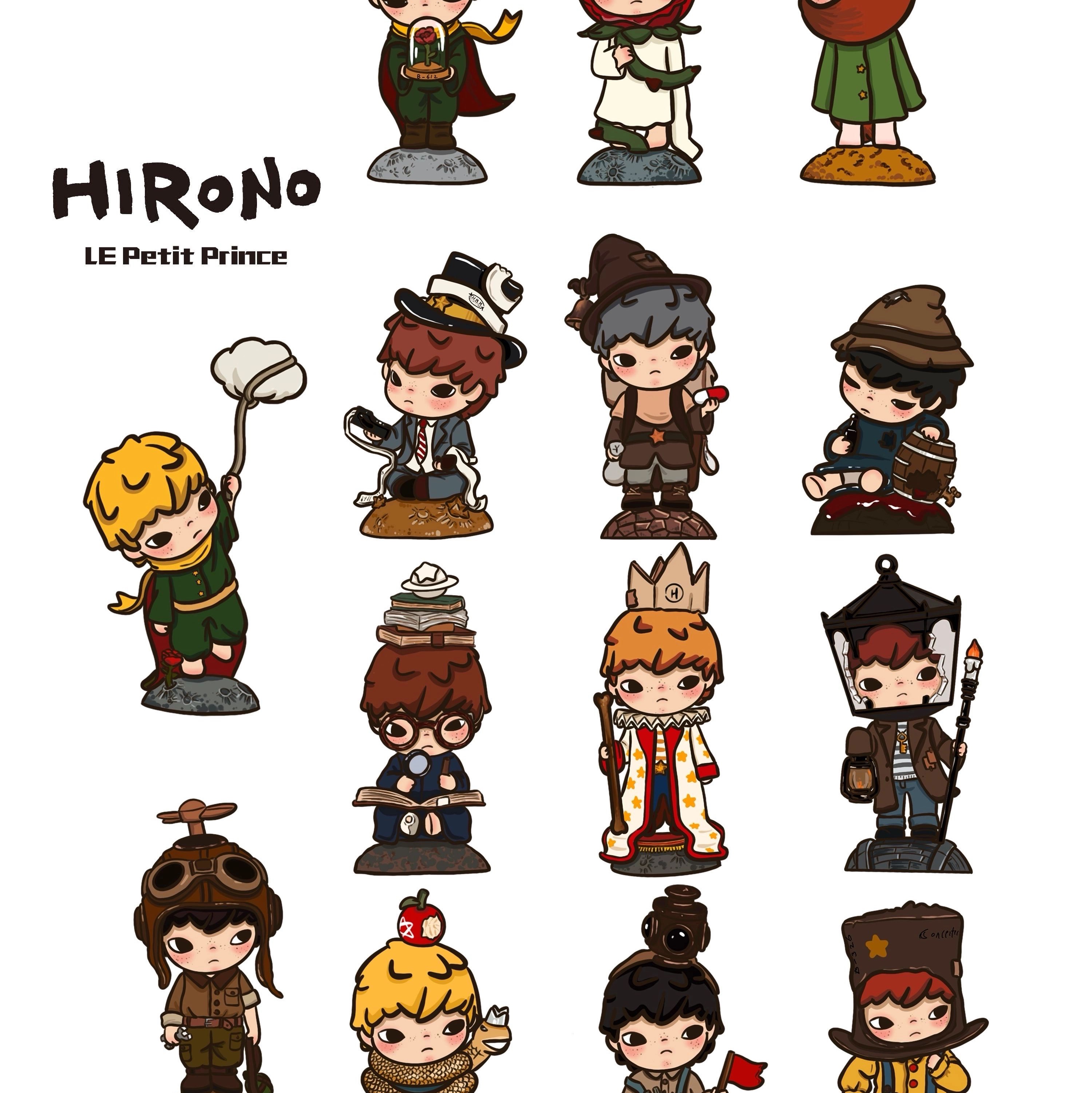 Pop Mart Hirono Mime Series Sealed Case (12 Blind Boxes) 착용 스타일 - 7