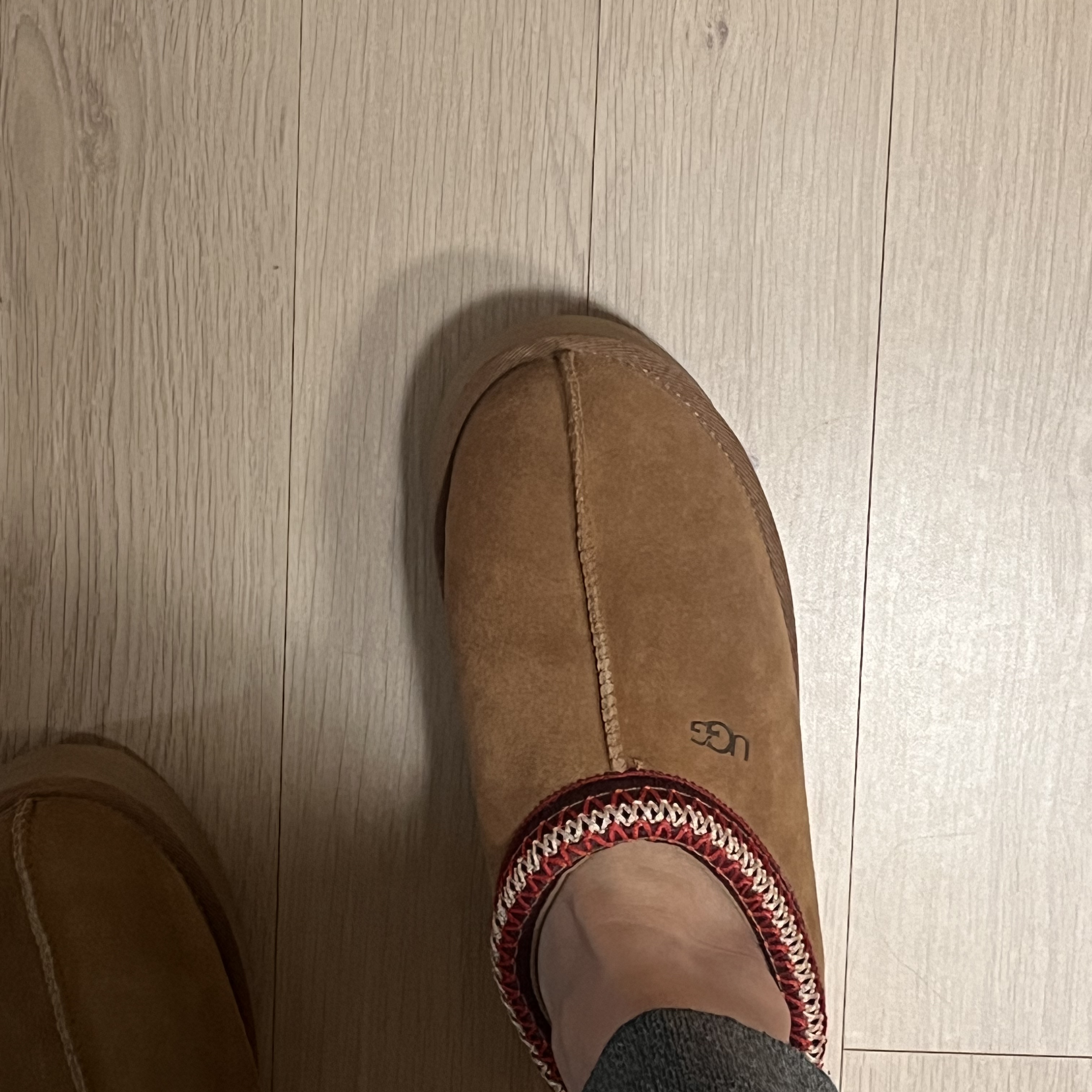 (W) UGG Tazz Slipper Chestnut 착용 스타일 - 2