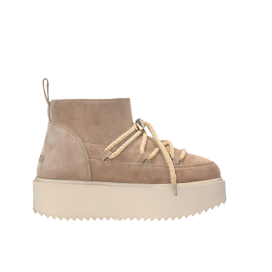 이누이키 여성 클래식 방한 부츠 4.5cm 밝은 베이지(INUIKII Women Classic Platform Boots 45mm Beige)