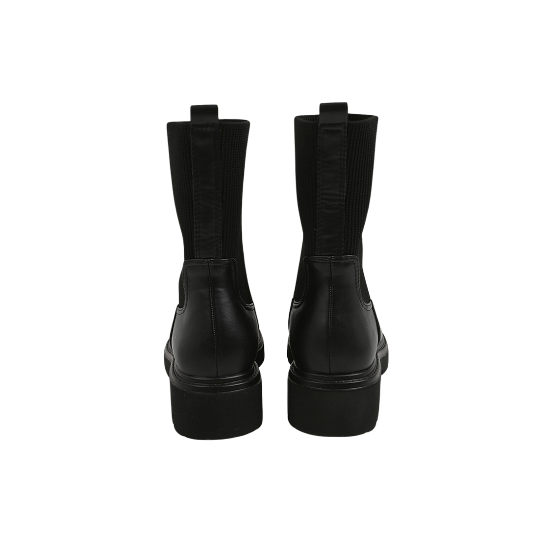 (W) 슈펜 청키 플랫폼 삭스 부츠 5.0 블랙((W) Shoopen Chunky Platform Socks Boots 5.0 Black) - 3