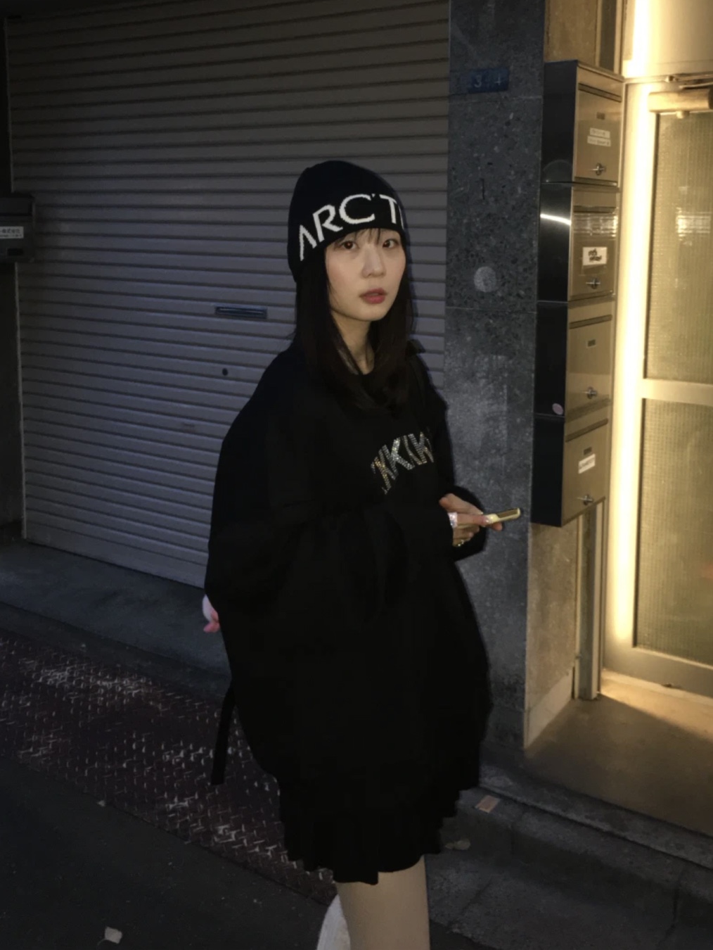 Arc'teryx Bird Head Toque Phenom, C.P. Company Cotton Goggle Beanie Black - 24SS 착용 스타일 - 8