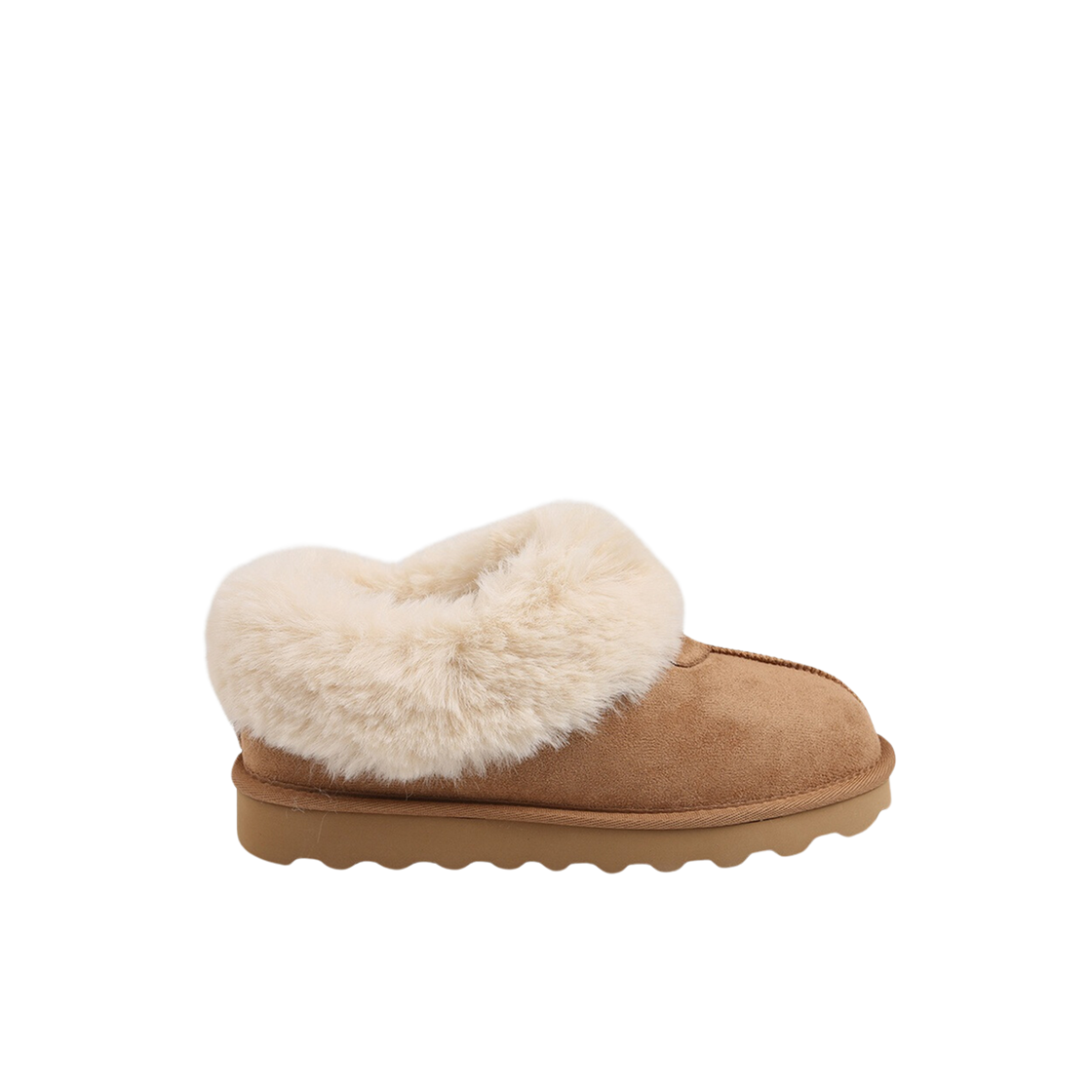 (W) 슈펜 스웨이드 퍼 슬립온 카멜((W) Shoopen Suede Fur Slip-On Camel) - 1