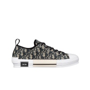 Dior B23 Low-Top Sneakers Dior Oblique Jacquard Beige Black