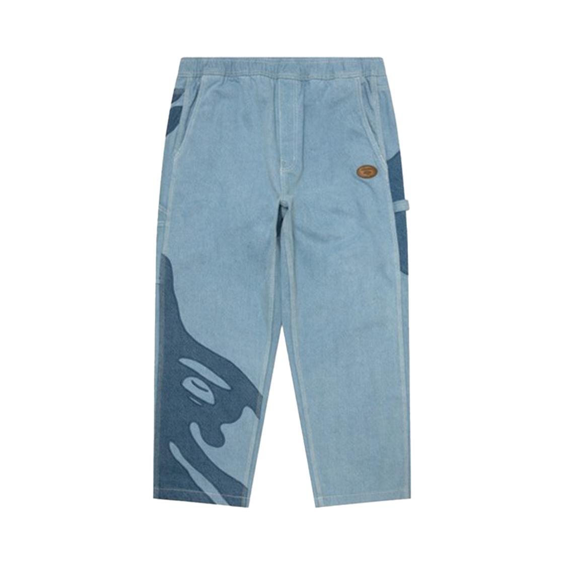KM4DPADAP28BL AAPE Main Woven Pants Light Blue - 24FW