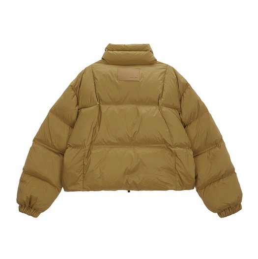 (W) Matin Kim High Neck Classic Crop Puffer Down Jumper Camel 착용 스타일 - 6