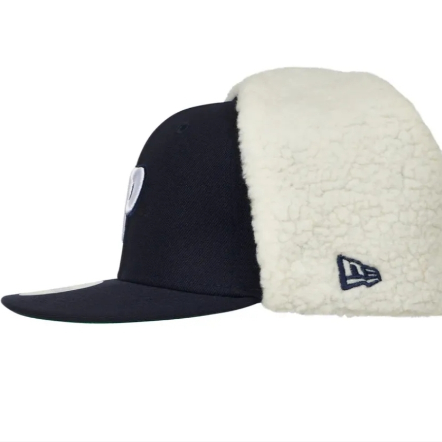 Palace New Era Dogear LP 59Fifty Navy - 24FW 착용 스타일 - 2