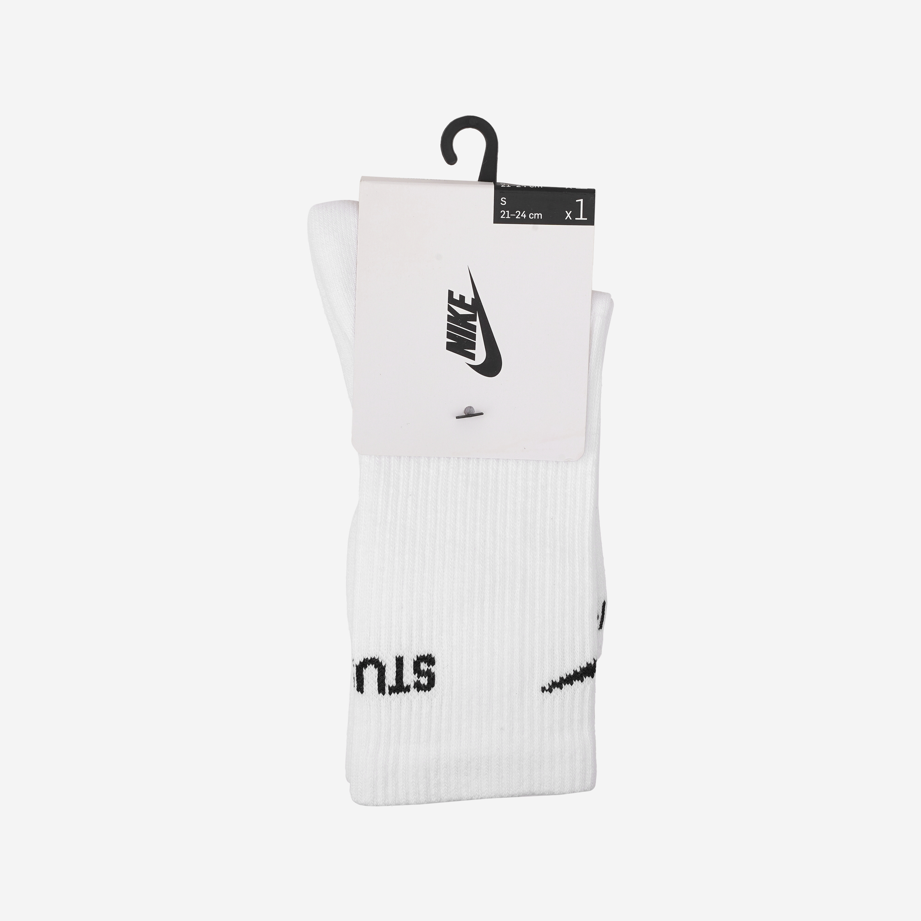 나이키 x 스투시 NRG 크루 삭스 화이트 블랙(Nike x Stussy NRG Crew Socks White Black)