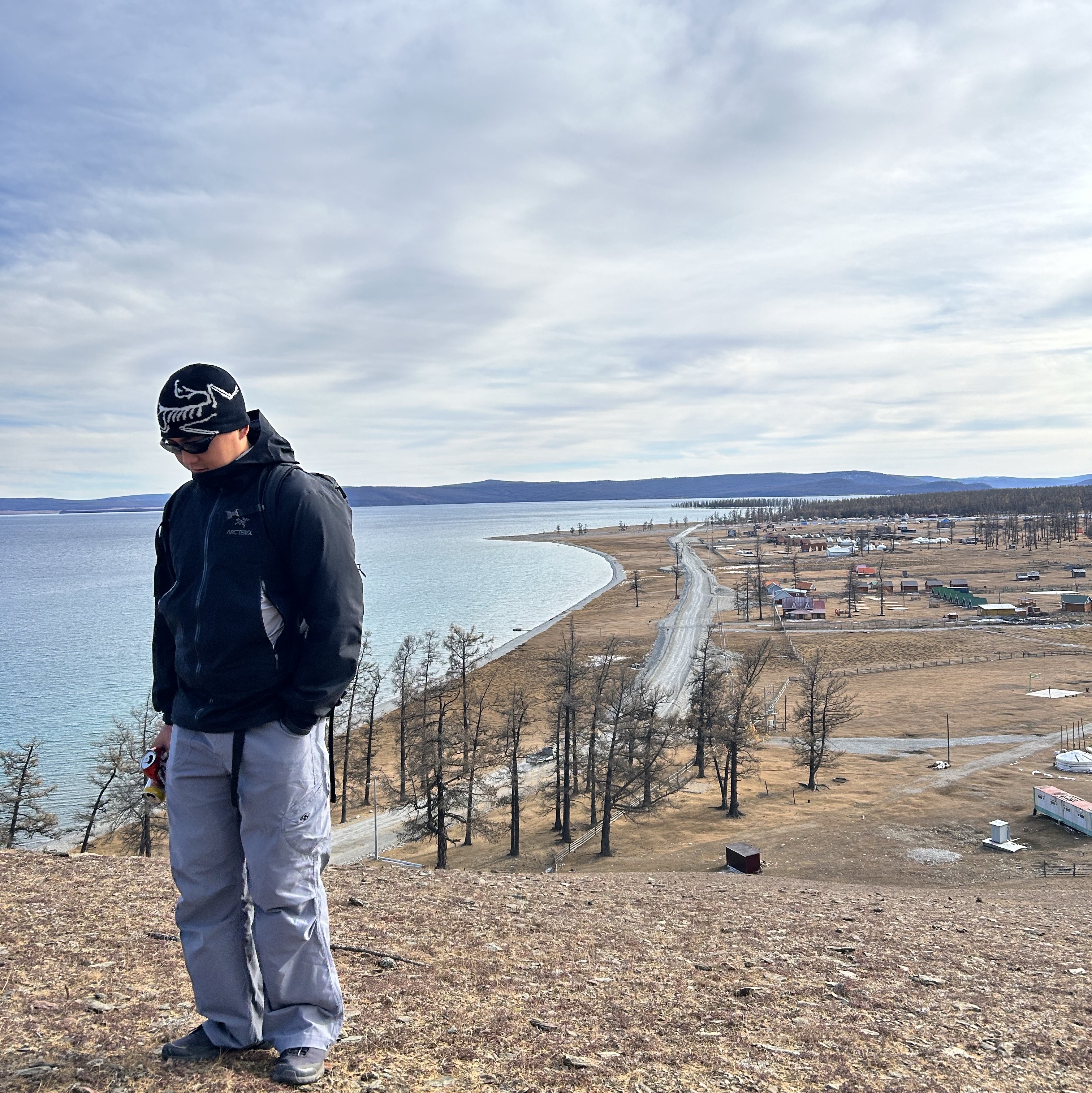 Arc'teryx Bird Head Toque Orca, Ray-Ban DADDY-O II Polished Black Frame Green Classic G-15 Lenses 착용 스타일