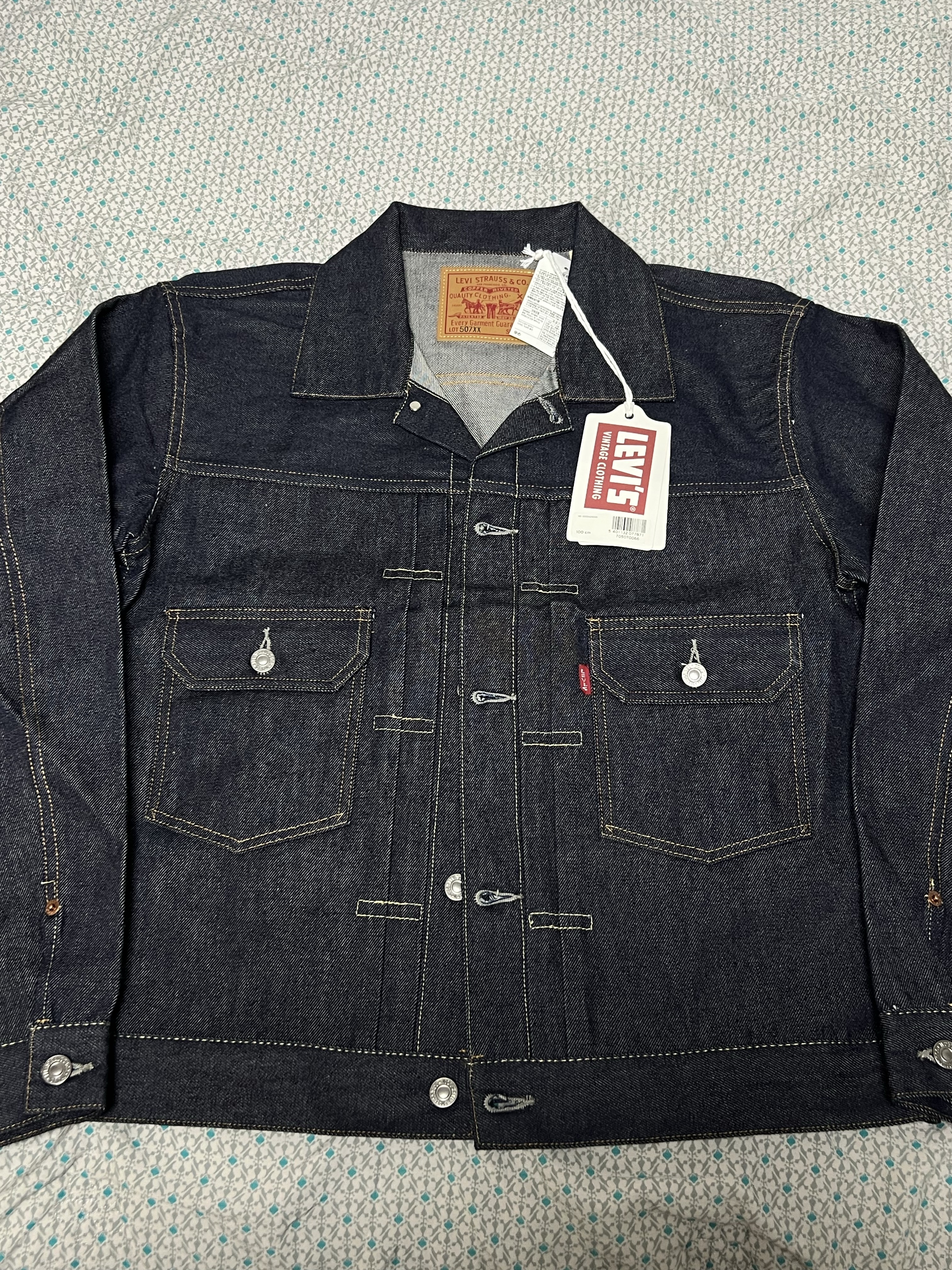 Levi's LVC 1953 TYPE II Jacket Rigid Indigo 착용 스타일 - 1